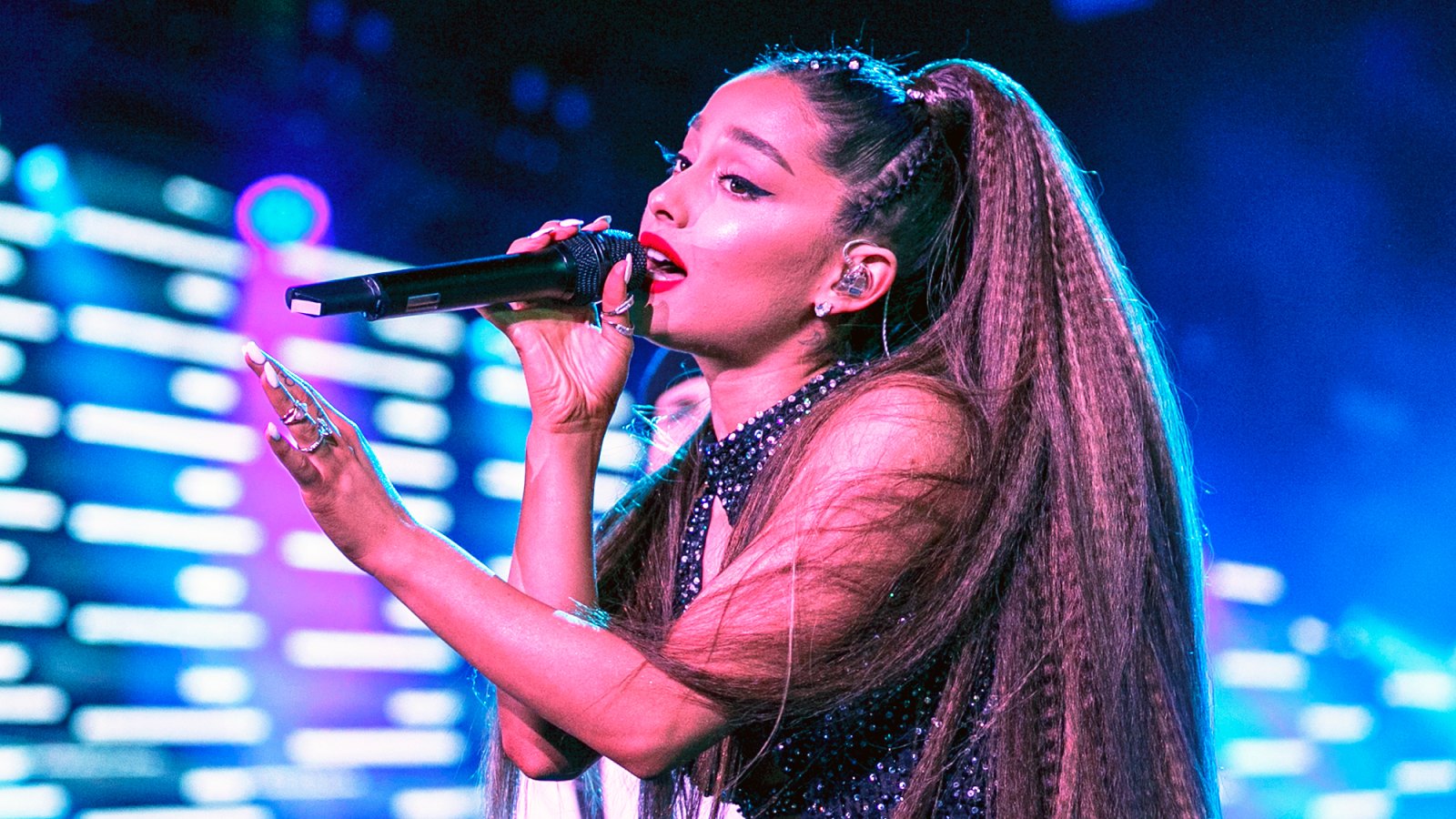 Ariana Grande performs onstage during the 2018 iHeartRadio Wango Tango by AT&T at Banc of California Stadium on June 2, 2018 in Los Angeles, California.