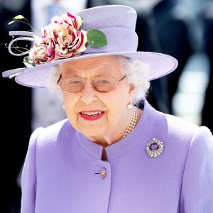 Queen Elizabeth II attends Derby Day of the Investec Derby Festival at Epsom Racecourse on June 2, 2018 in Epsom, England.