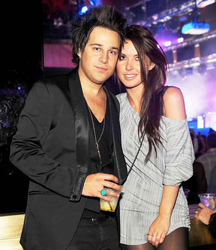 Ryan Cabrera and Audrina Patridge attend the AG Adriano Goldschmied 2010 party at Rain Nightclub at The Palms Casino Resort in Las Vegas, Nevada.