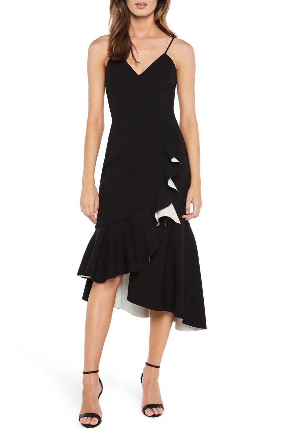 black asymmetrical dress