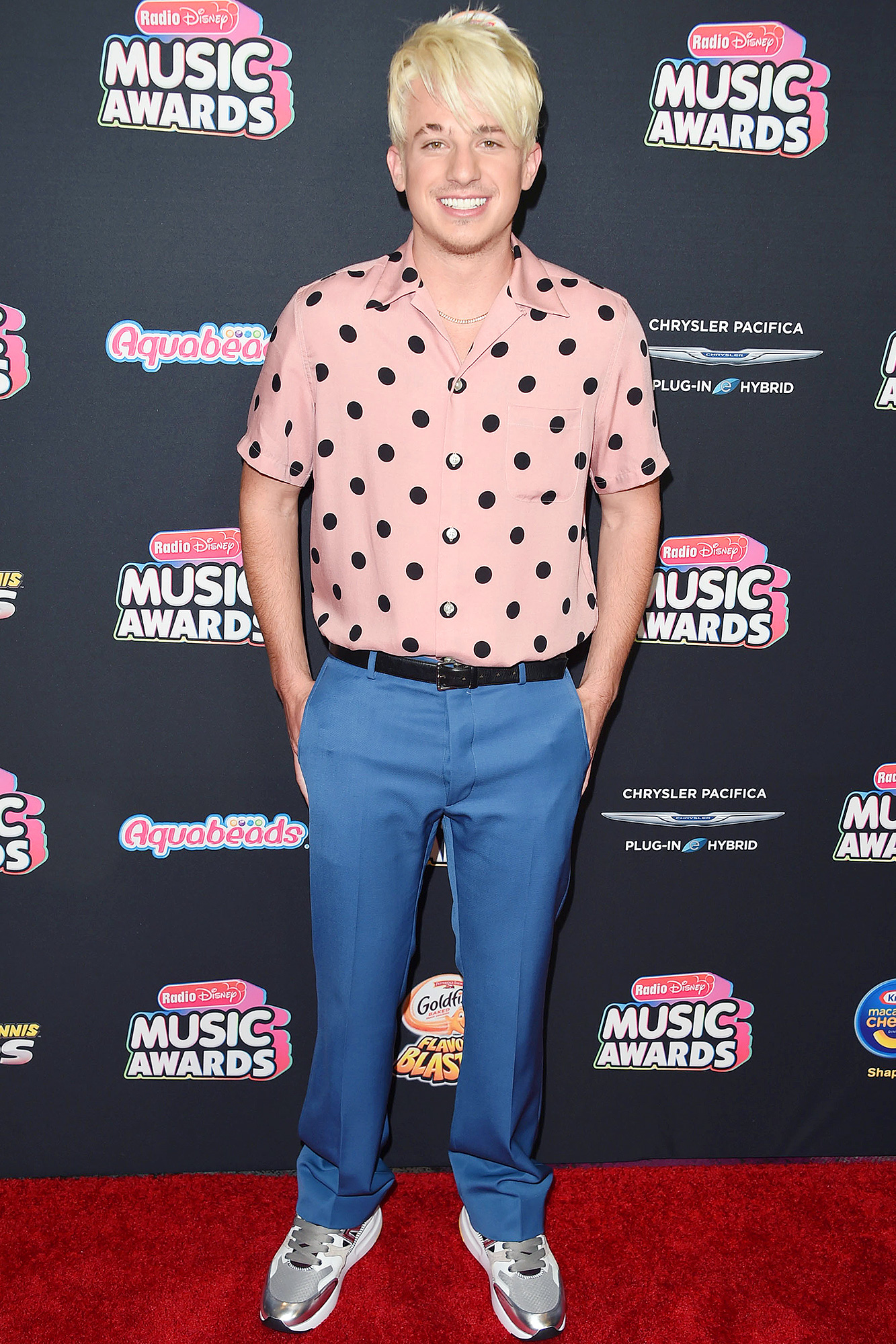 Charlie Puth Deubts Blond Hair Makeover At Radio Disney Awards  Hollywood  Life