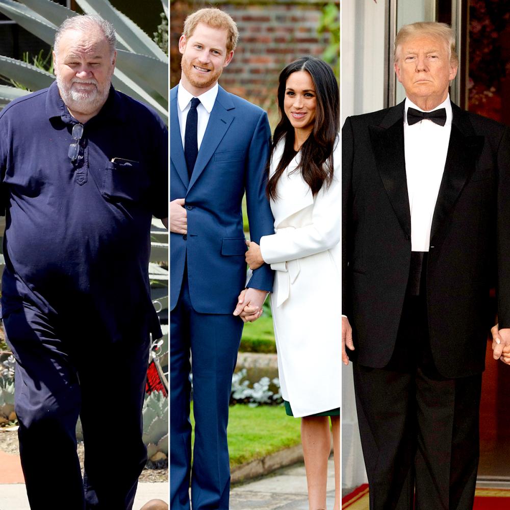 Thomas Markle, Prince Harry, Duchess Meghan and Donald Trump