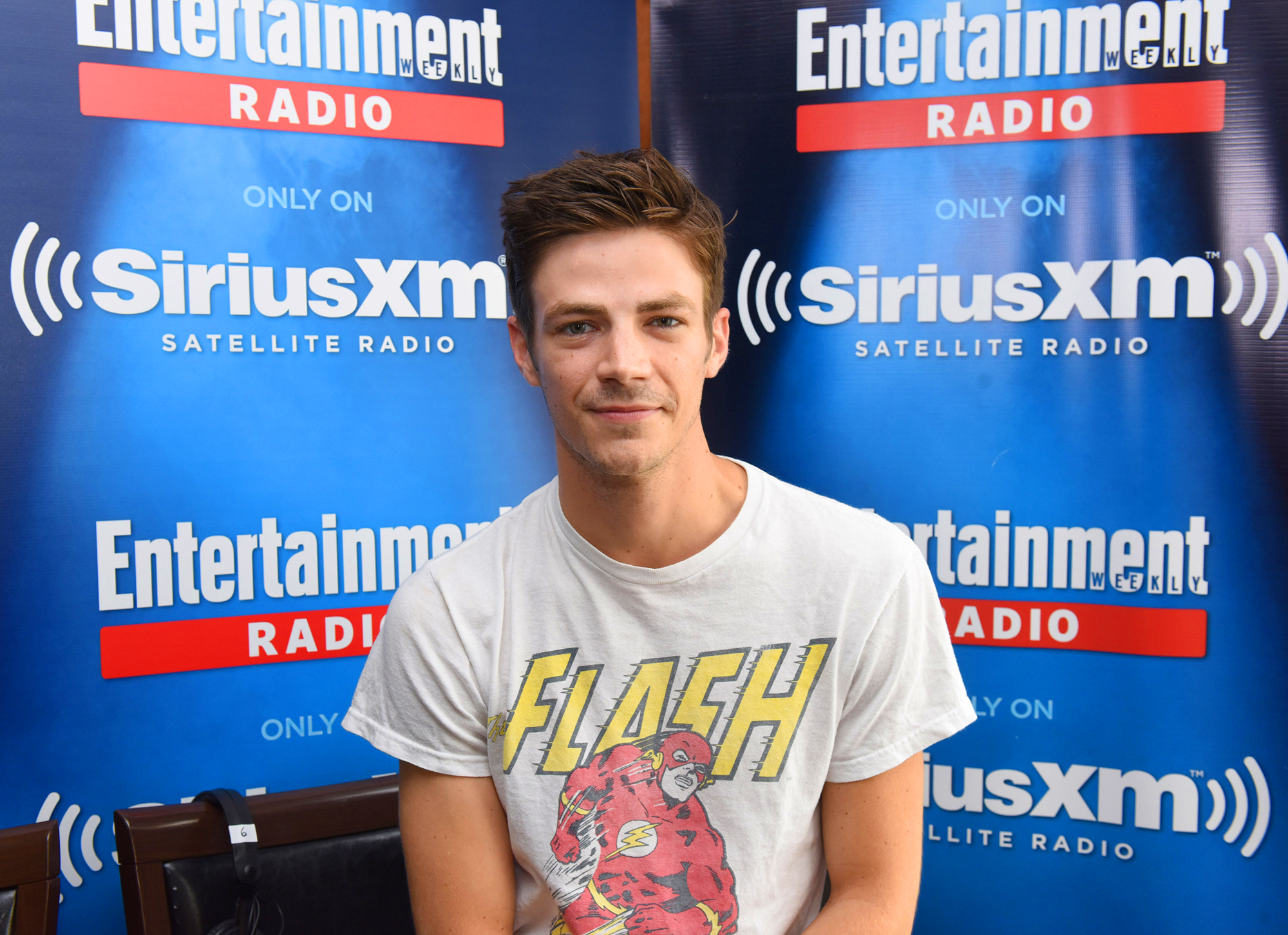 Grant Gustin's New Dog Fits in Perfectly With His Brood