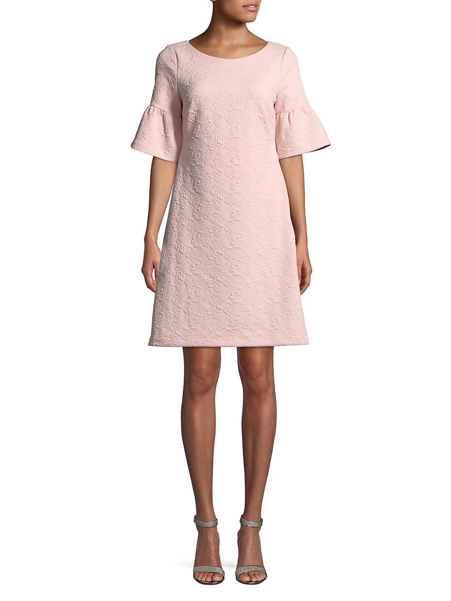 Ivanka Trump Textured Bell-Sleeve Dress