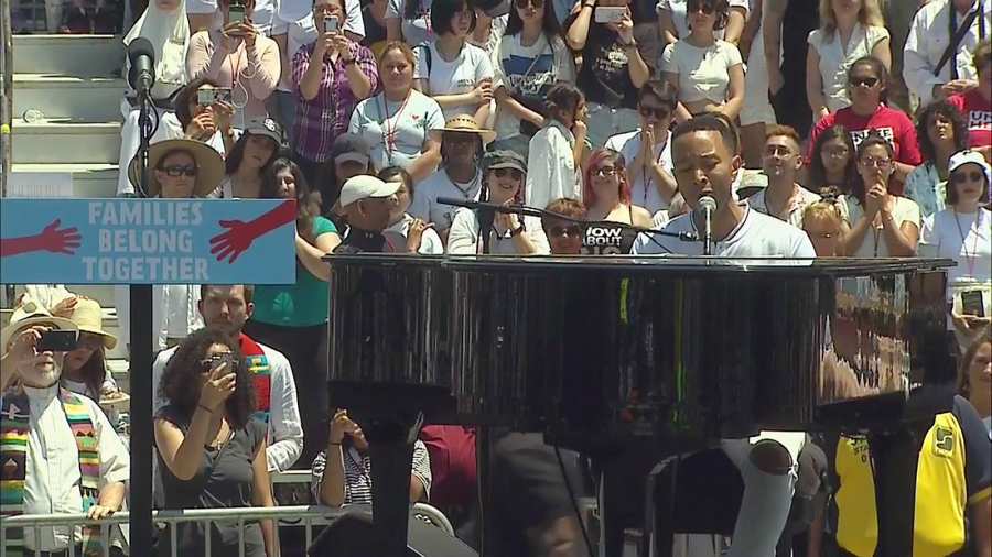 John Legend, Performance, Families Belong Together, March