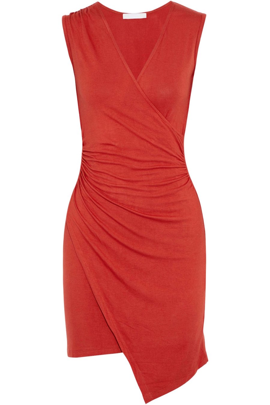 Kain Juno Wrap-Effect Ruched Stretch-Modal Dress