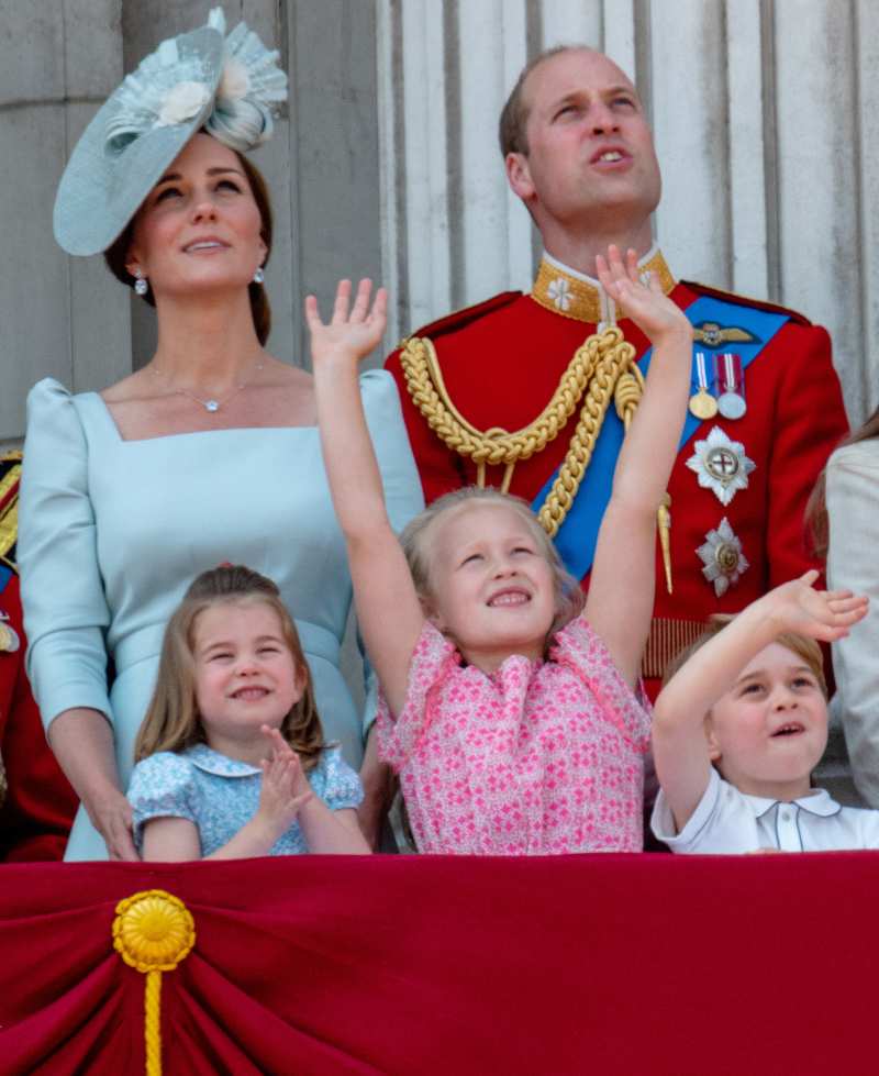 Kate Middleton, Princess Charlotte, Savannah Phillips, Prince William, Prince George, Trooping The Colour, Royal Family