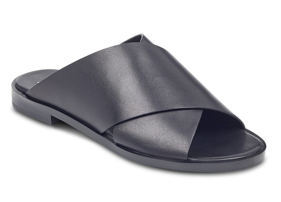 Marc Fisher Idinia Leather Slide Sandals