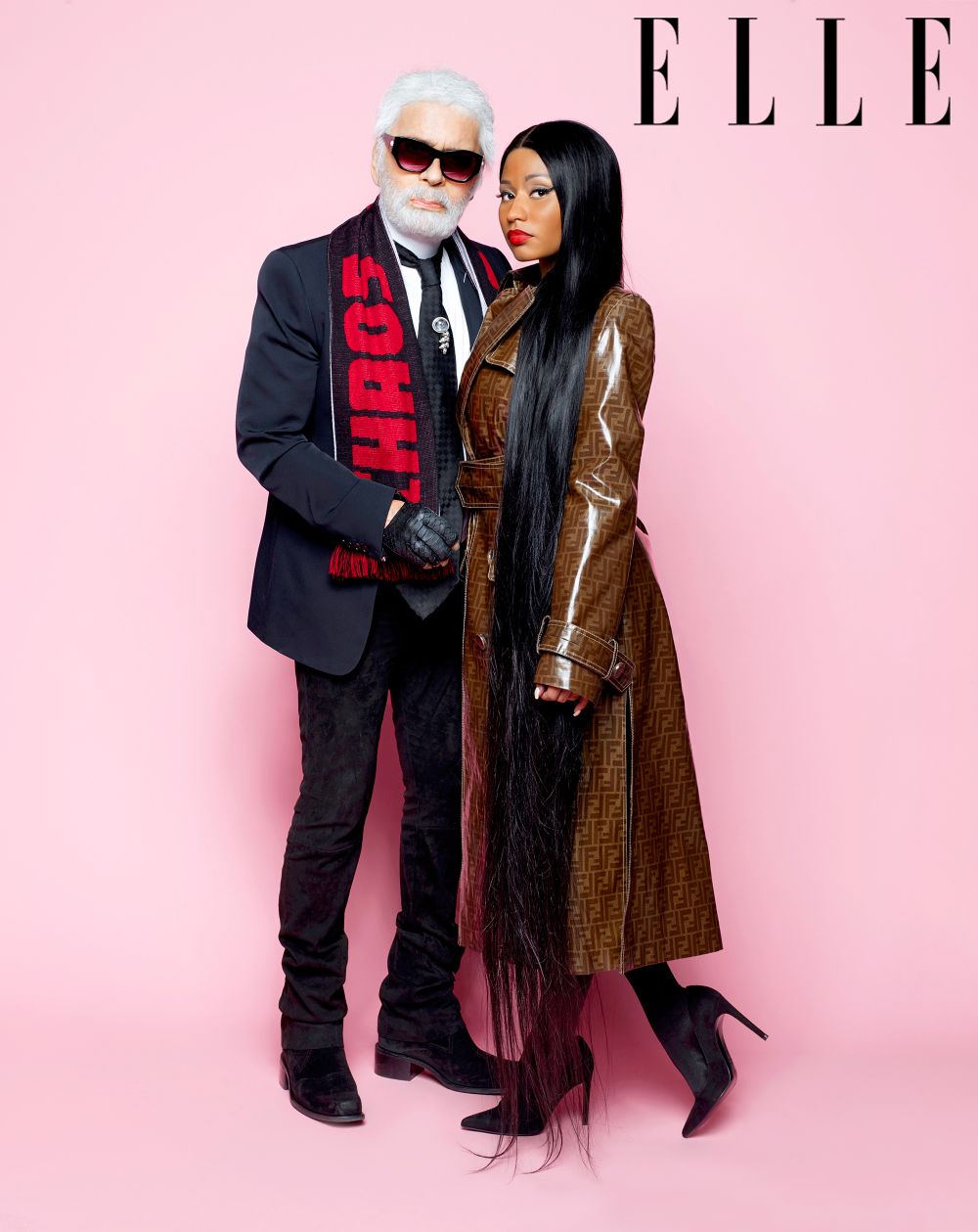 Nicki Minaj and Karl Lagerfeld in ‘Elle’