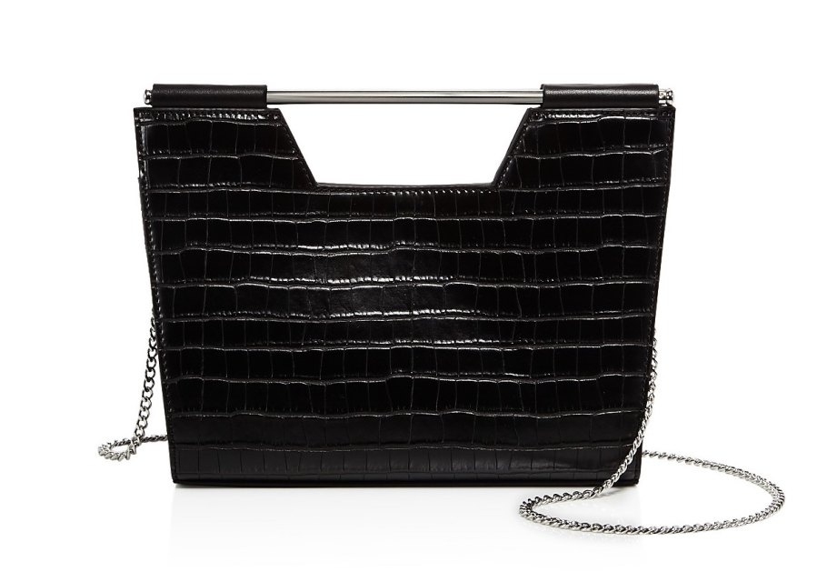 Nasty Gal Open Bar Embossed Clutch