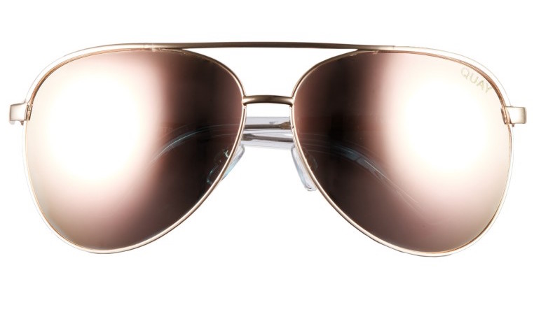 Quay Australia Vivienne 64mm Aviator Sunglasses