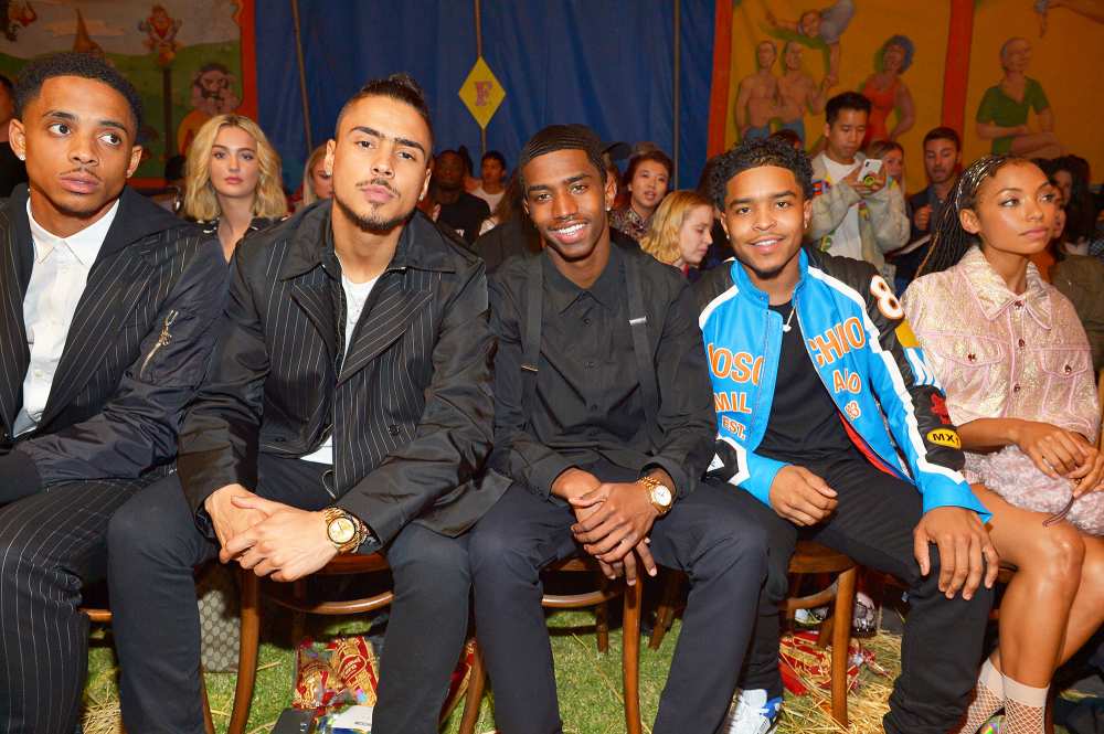 Quincy Brown, Christian Combs and Justin Dior Combs