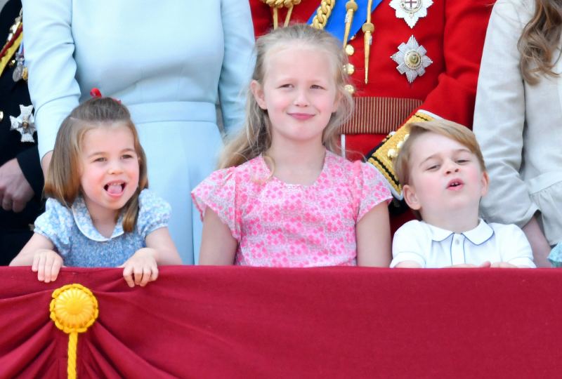 Savannah Phillips, Cover Mouth, Prince George, Prince William, Trooping The Colour, Royal Family