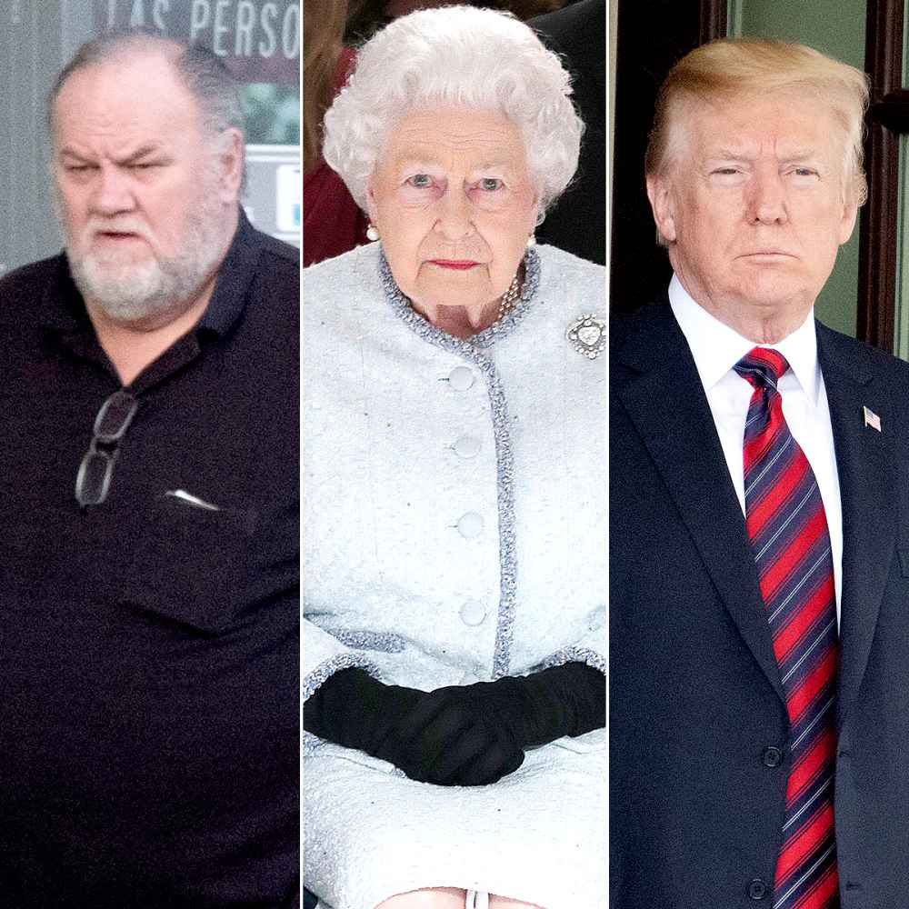 Thomas Markle, Queen Elizabeth II and Donald Trump