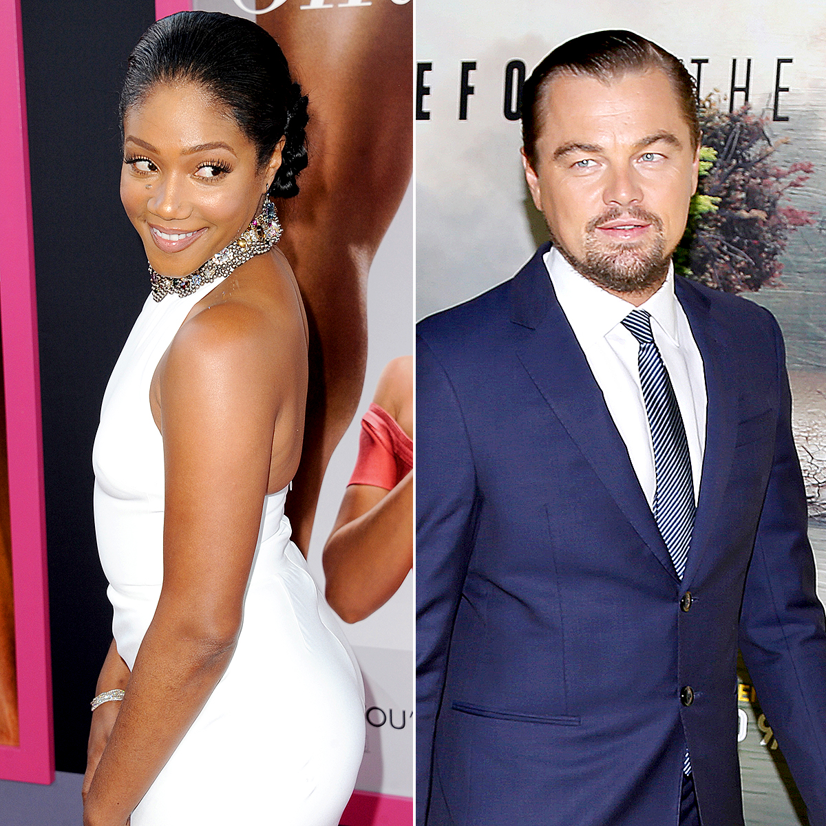 Tiffany Haddish and Leonardo DiCaprio