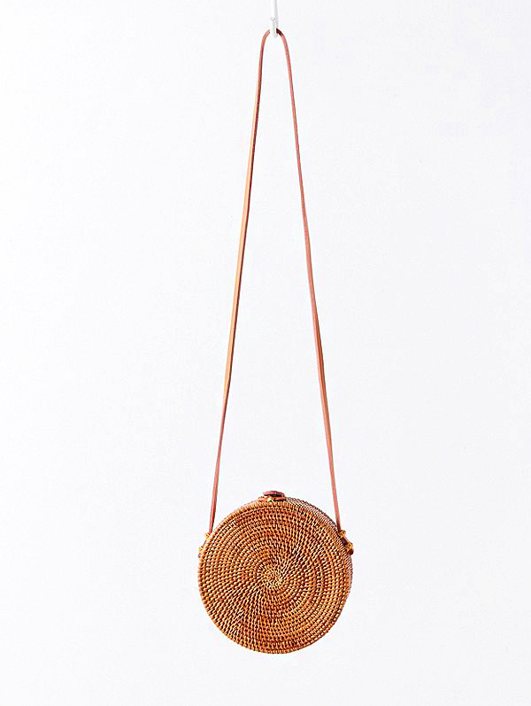 Urban Outfitters Circle Straw Crossbody Bag