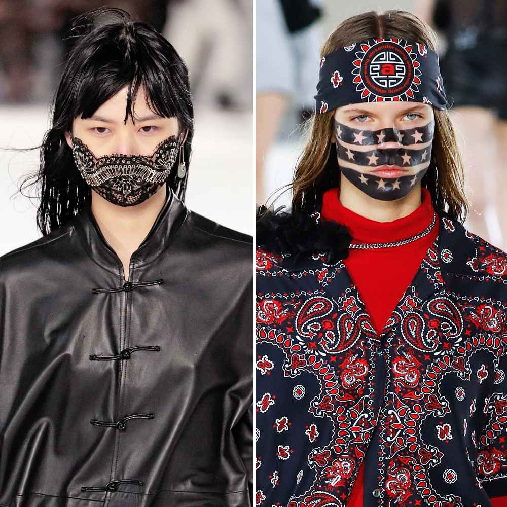 Alexander Wang face masks New York Fashion Week