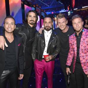 Howie Dorough, Kevin Richardson, A. J. McLean, Nick Carter, and Brian Littrell of music group Backstreet Boys.