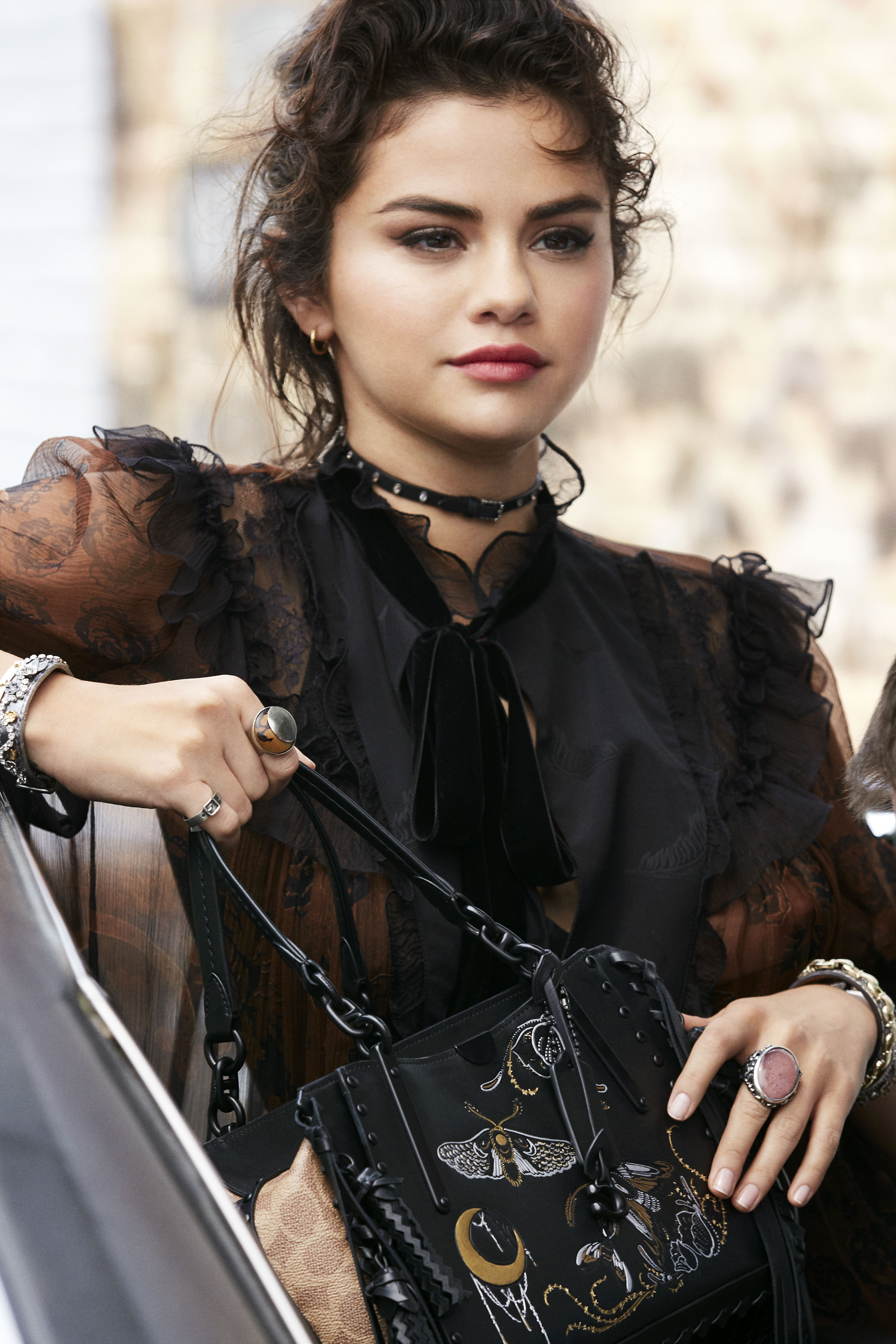 Selena Gomez Fall 2018 Coach Handbag Clothing Campaign Pics
