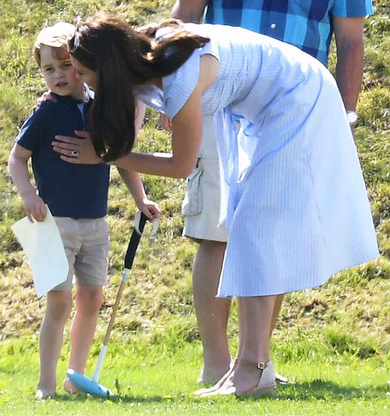 Duchess Kate, Charlotte, George Goof Off at Prince William’s Polo Match