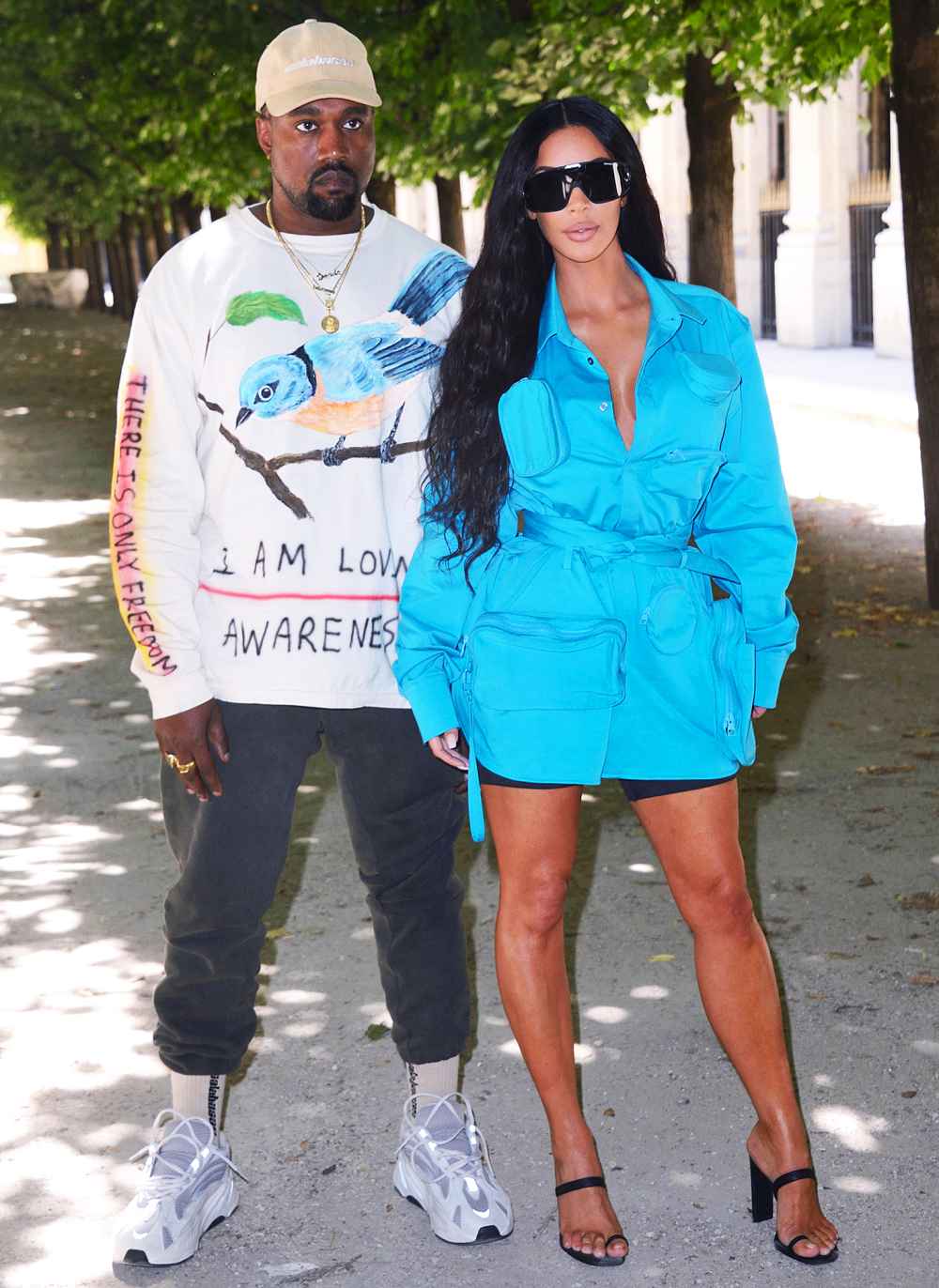 Kanye West Kim Kardashian Paris