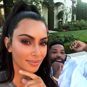 Kim Kardashian and Tristan Thompson