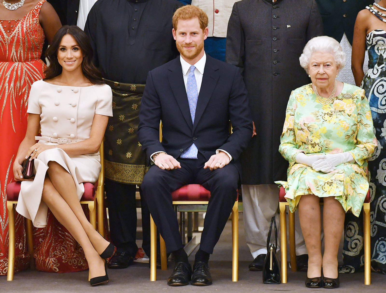 Prince Harry Duchess Meghan Queen Elizabeth Queen's Young Leaders