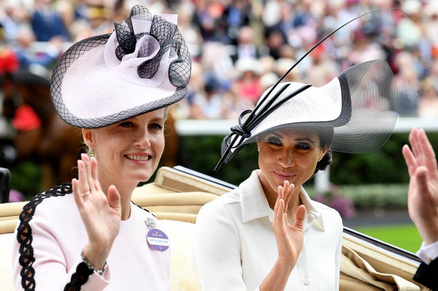 Sophie Countess of Wessex Duchess Meghan Markle Carriage Royal Ascot Day 1