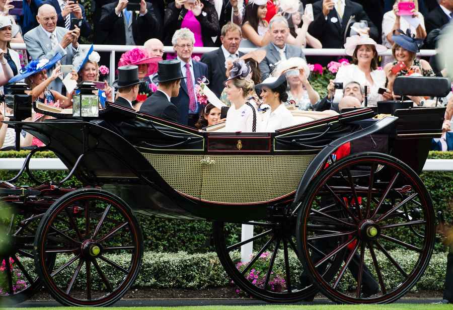 Duchess Meghan Markle Prince Harry Carriage Royal Ascot Day 1
