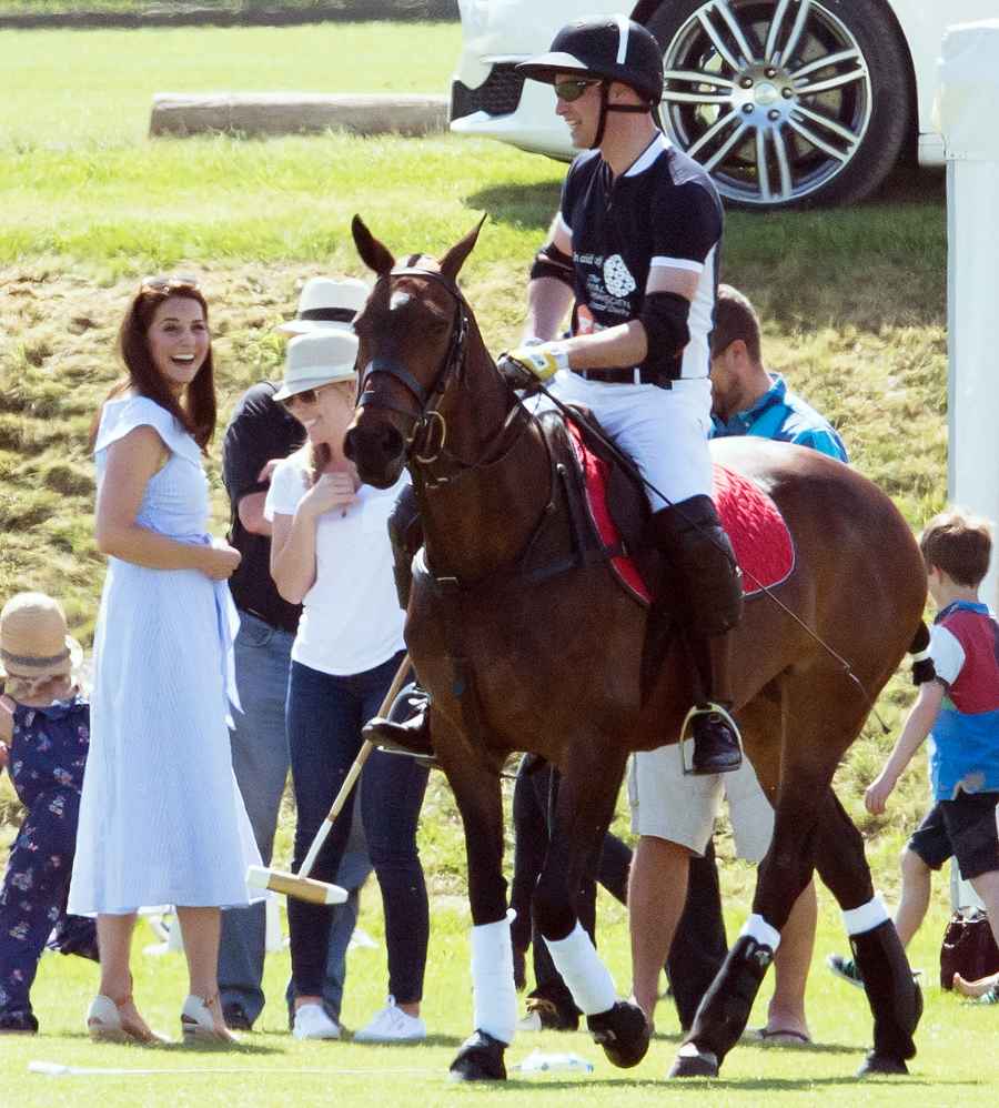 Duchess Kate Prince George Princess Charlotte Prince William Polo Match