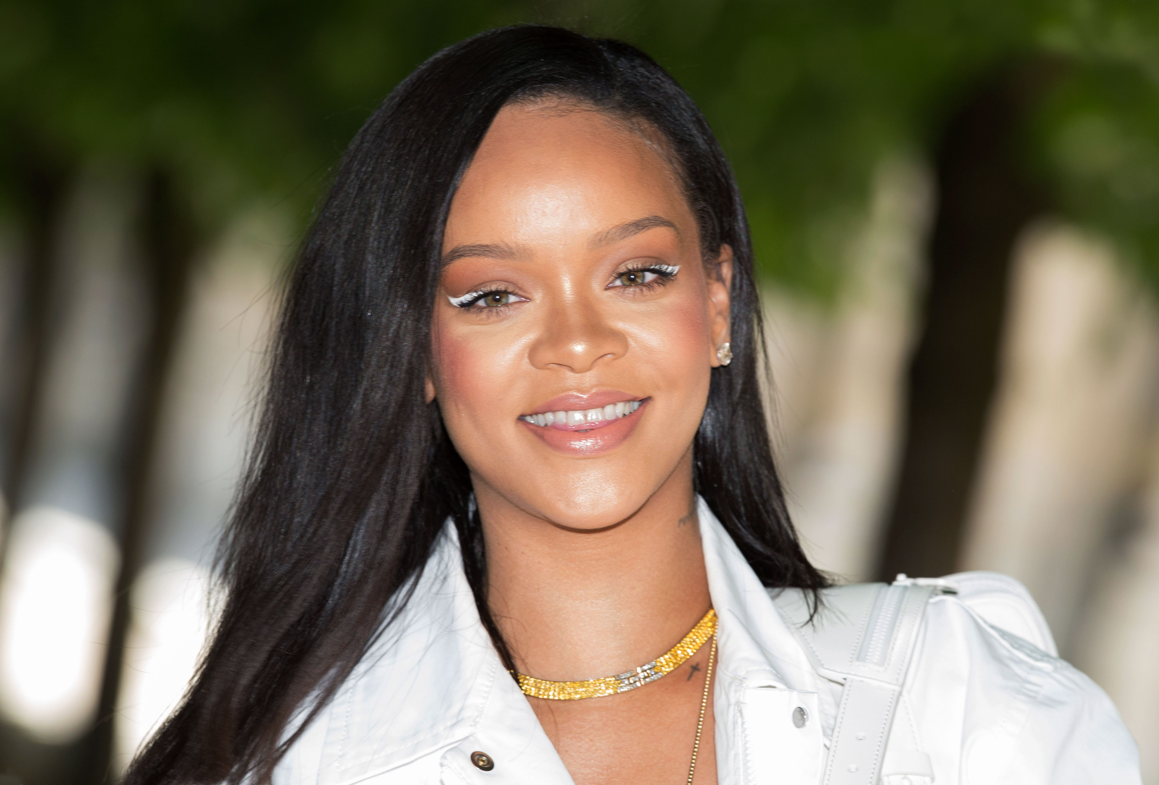 Rihanna at the Louis Vuitton Menswear SS 2019 Show, Is White Eyeliner the  New Black? Rihanna Might Be Trying to Tell Us So