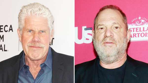 Ron Perlman Harvey Weinstein Shaking Hands Pee