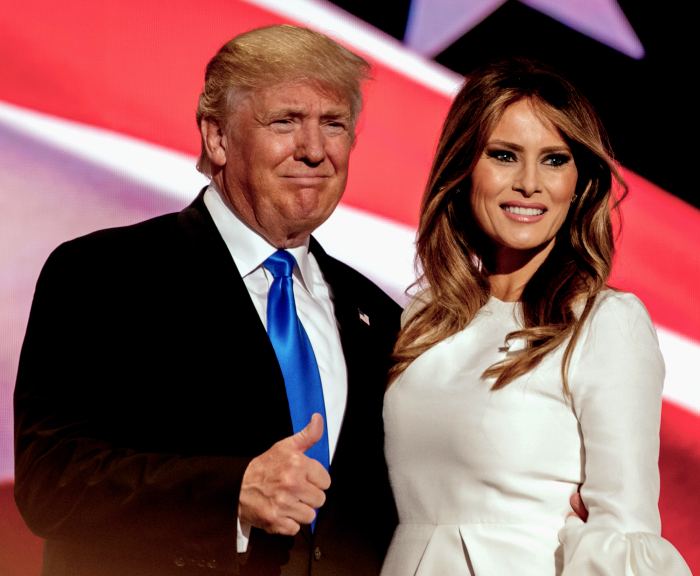 Donald Trump and his wife, Melania Trump