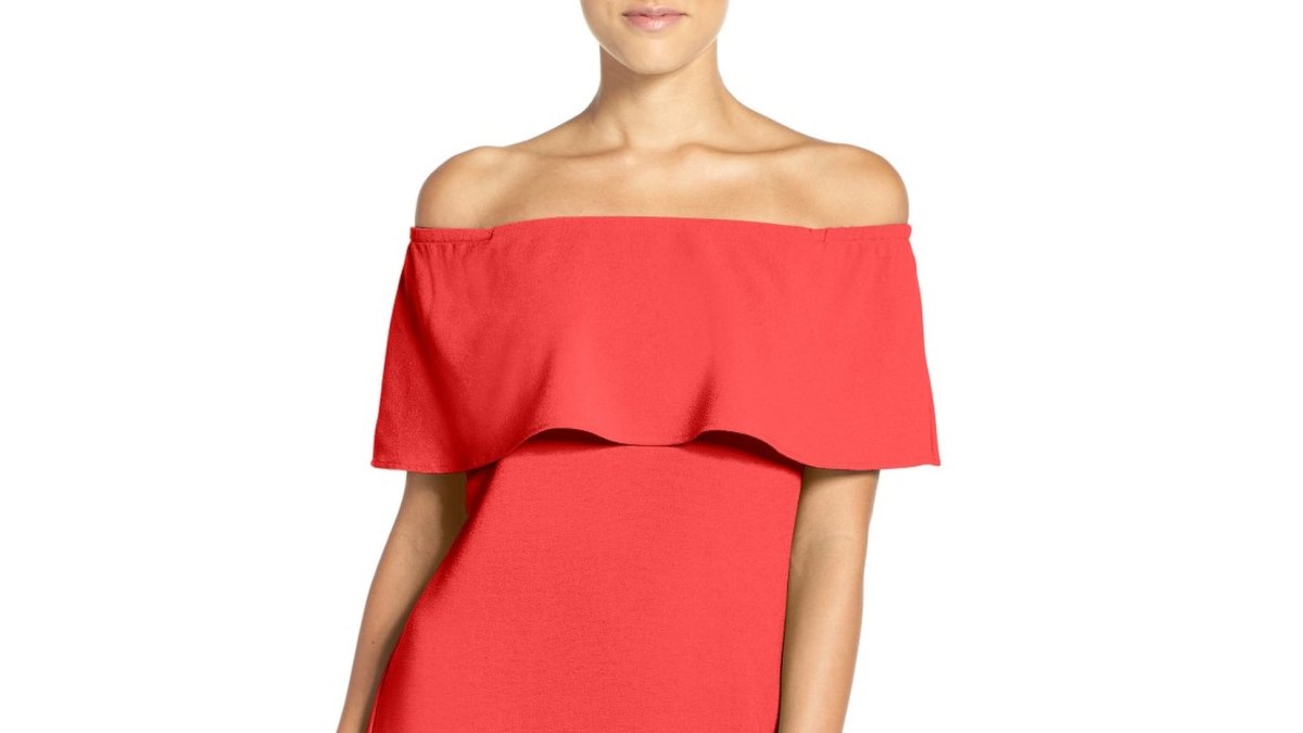 off the shoulder dress