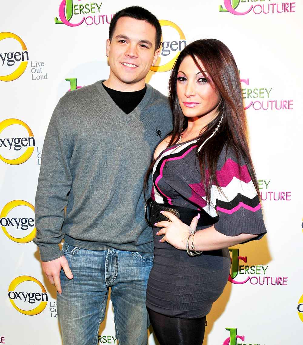 Deena Nicole Cortese and Chris Buckner attend the "Jersey Couture" Season 2 launch at the Jersey Couture Pop-Up Beauty Bar in New York City.