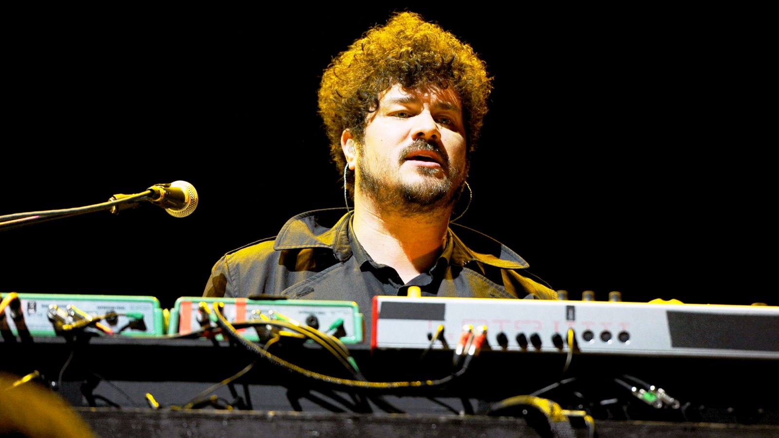 Richard Swift performs onstage during the 2012 Coachella Valley Music & Arts Festival at the Empire Polo Field in Indio, California.