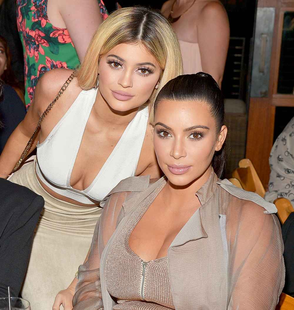 Kim Kardashian and Kylie Jenner host a dinner and preview of their new apps 2015 launching at Nobu Malibu in Malibu, California.