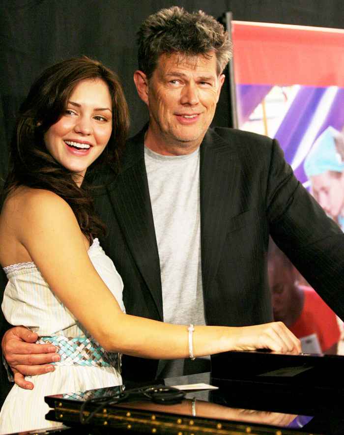 Katharine McPhee and David Foster during the 2006 JC Penny Jam press conference at the Shrine Auditorium in Los Angeles, California.