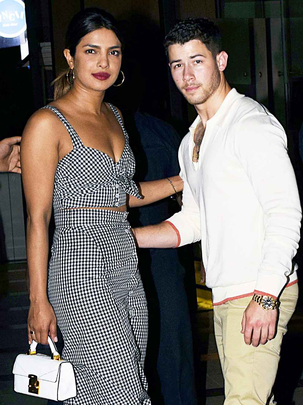 Priyanka Chopra and Nick Jonas together in Mumbai on June 22, 2018.