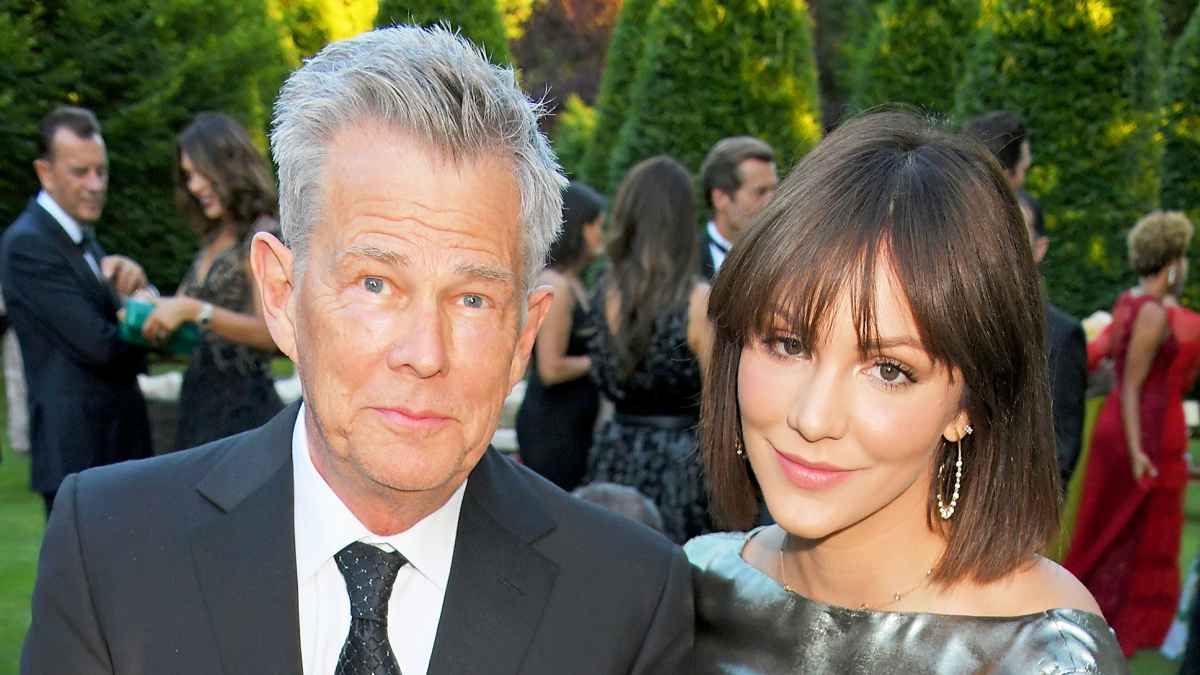 David Foster and Katharine McPhee attend the Argento Ball for the Elton John AIDS Foundation on June 27, 2018 in Windsor, England.