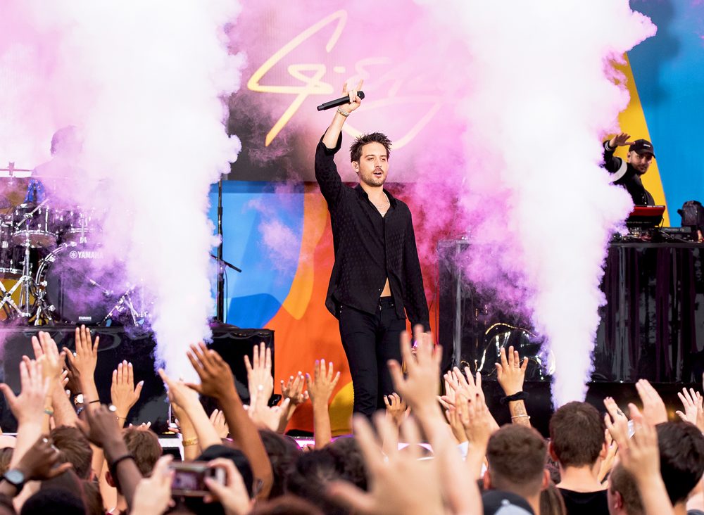 G-Eazy performs on ABC's "Good Morning America" at Rumsey Playfield, Central Park on July 6, 2018 in New York City.