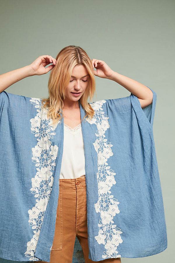 Azurine Floral Kimono