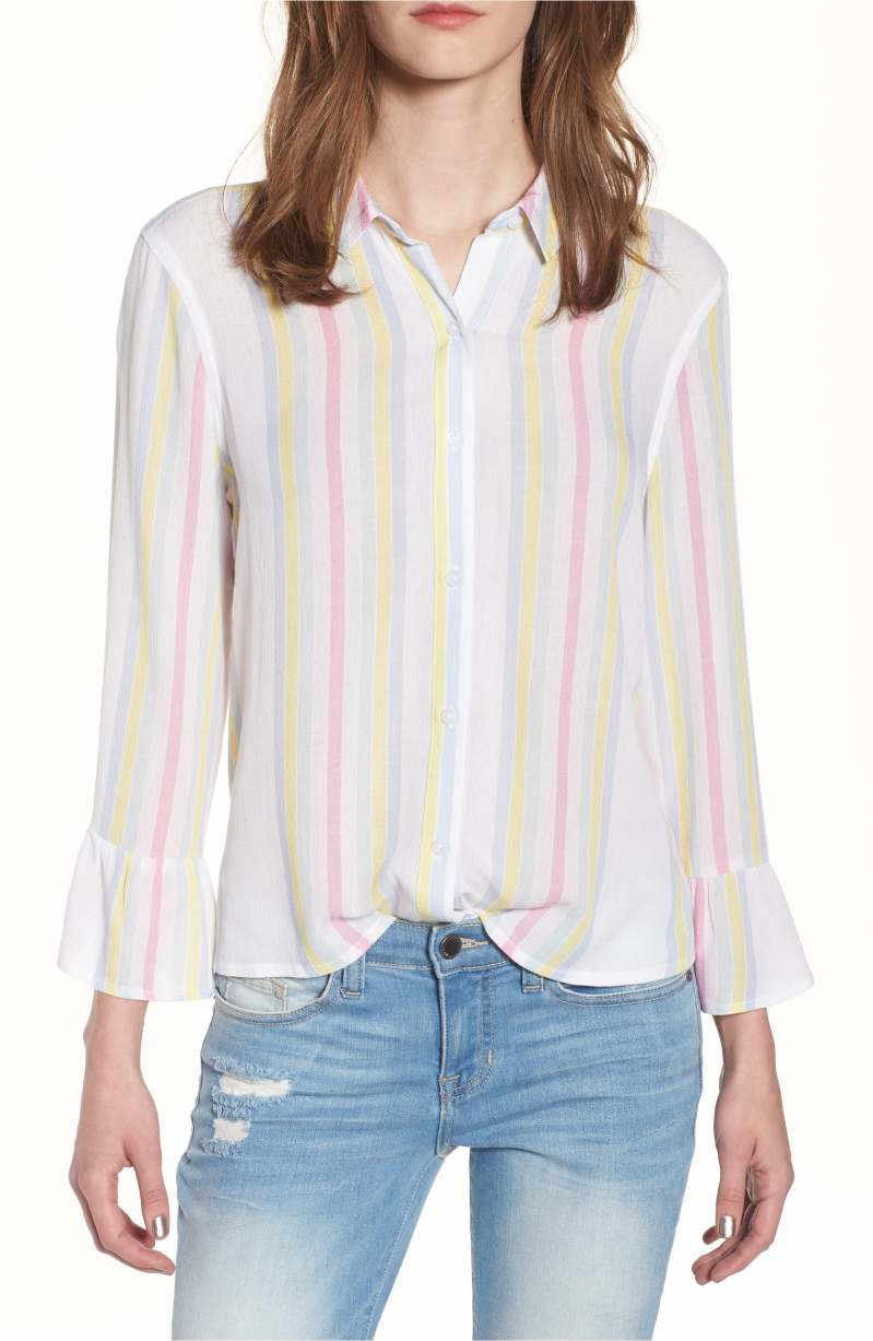colorful stripes blouse