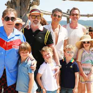 Elton John David Furnish Neil Patrick Harris David Burtka children vacation