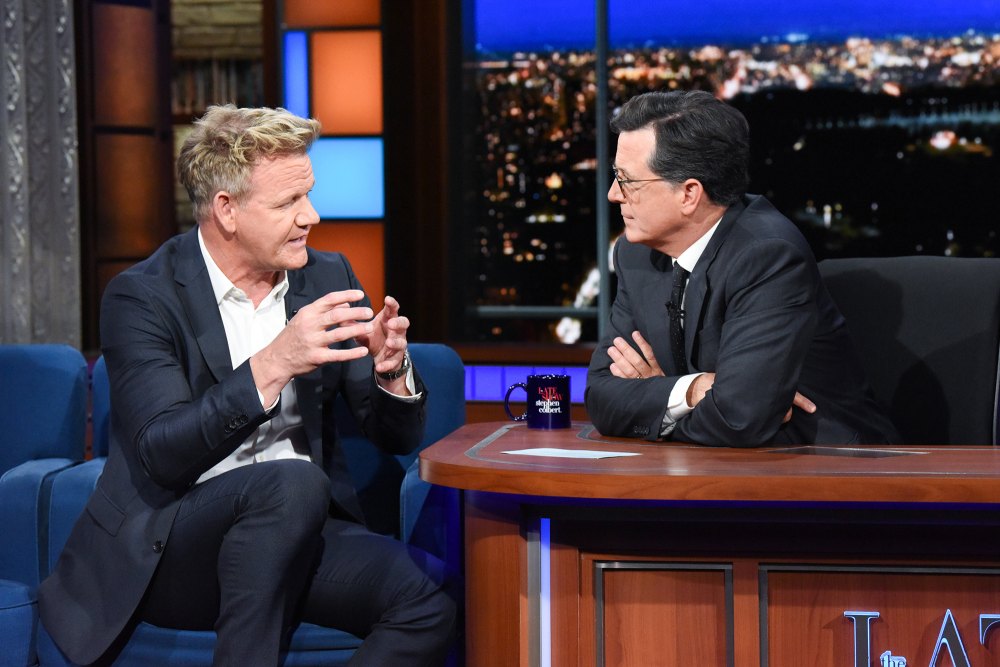 The Late Show with Stephen Colbert and guest Gordon Ramsay