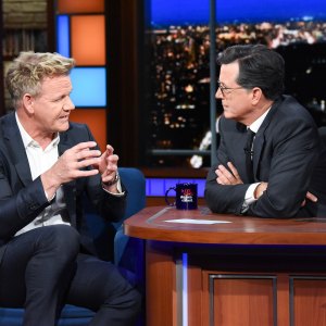 The Late Show with Stephen Colbert and guest Gordon Ramsay