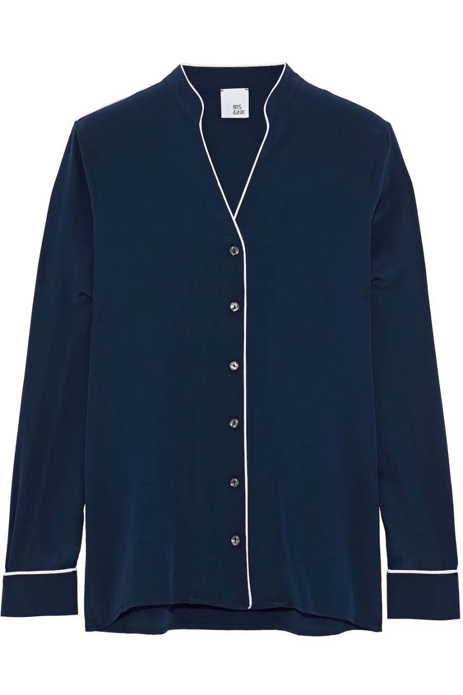 IRIS & INK Rumi Silk Pajama Shirt