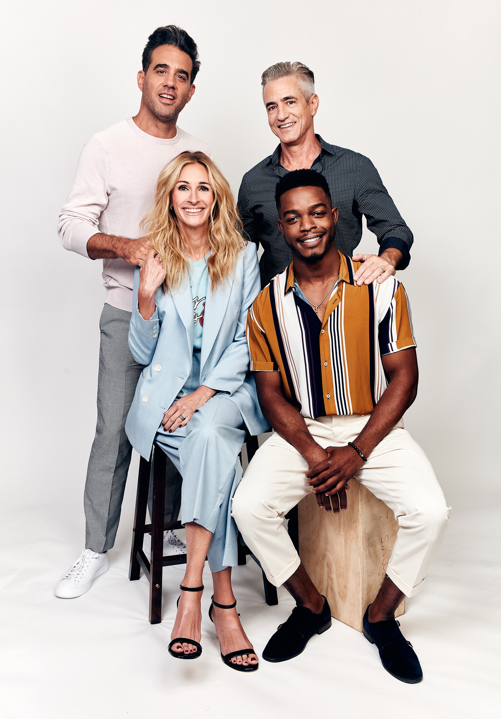 Bobby Cannavale, Julia Roberts, Dermot Mulroney, and Stephan James
