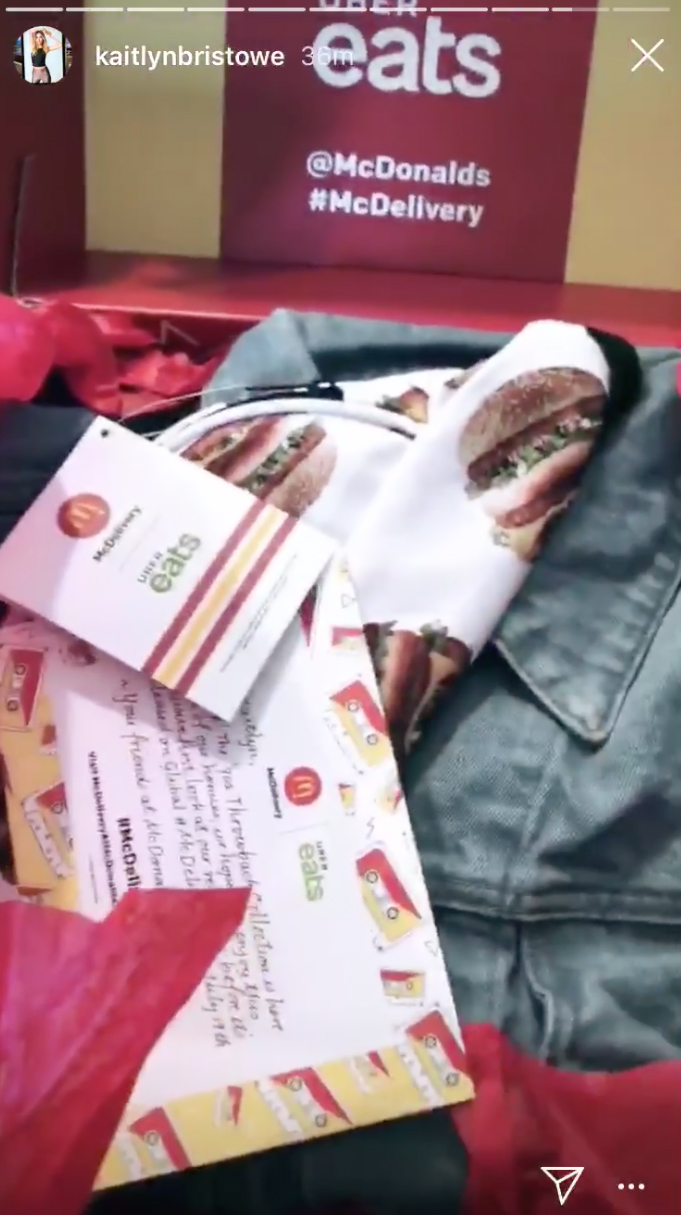 Kaitlyn Bristowe celebrates McDelivery Day