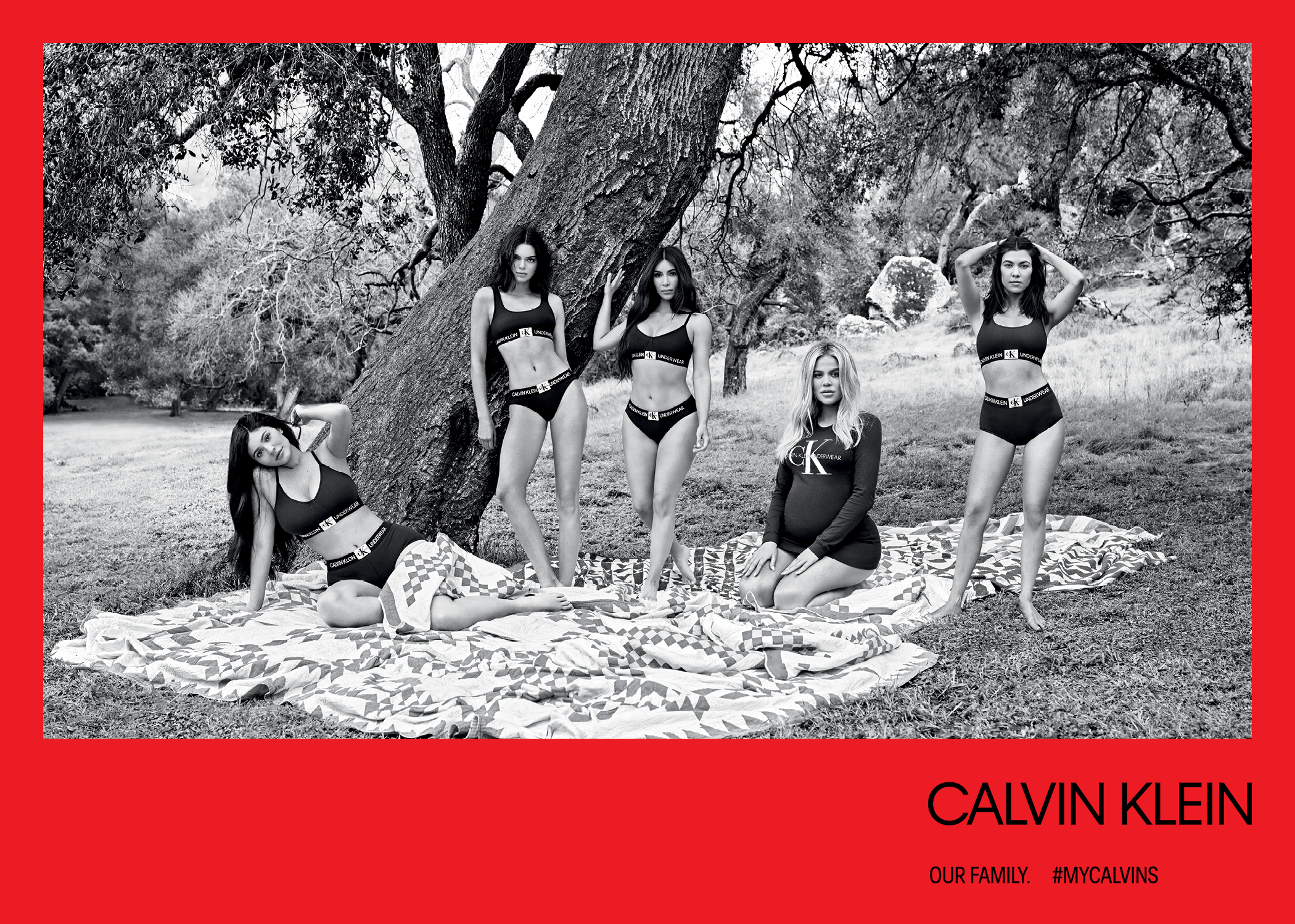 Kardashian-Jenner Sisters in Fall 2018 Calvin Klein Underwear Campaign